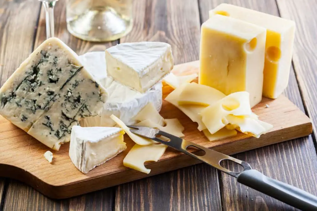 Assorted range of cheeses which are all fermented