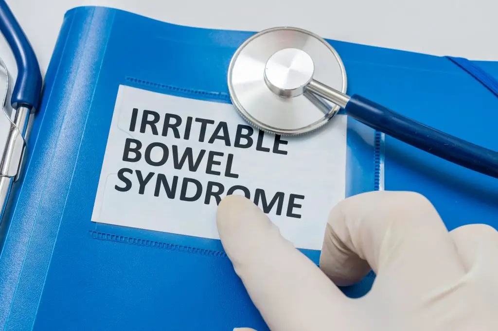 Folder with patient files with IBS (Irritable Bowel Syndrome) diagnosis - IBS explained